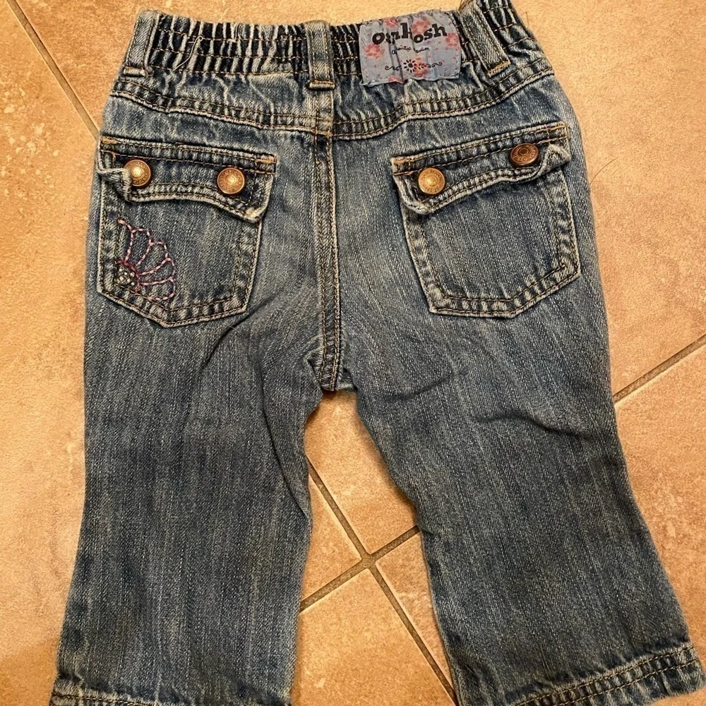 Oshkosh Girls 12M Jeans denim elastic back